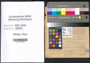 Entnazifizierung Paul Moritz , geb. 11.10.1882 (Gastwirt)