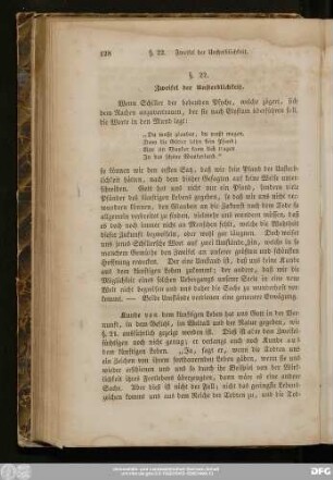 §. 22. Zweifel der Unsterblichkeit.