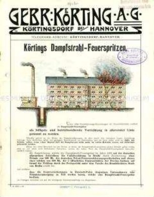 Dampfstrahl-Feuerspritzen