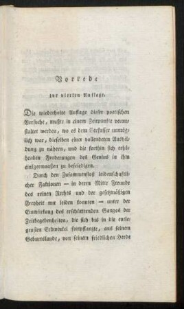 Vorrede zur vierten Auflage