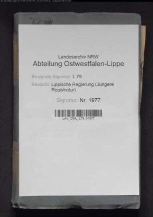 Regulierung der lippisch-preußischen Grenze, Band 13