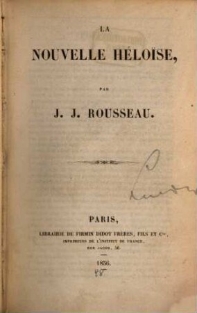 La Nouvelle Héloïse