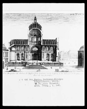 Paris, Église de la Sorbonne, Längsschnitt