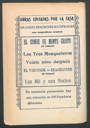 Obras editadas por la casa