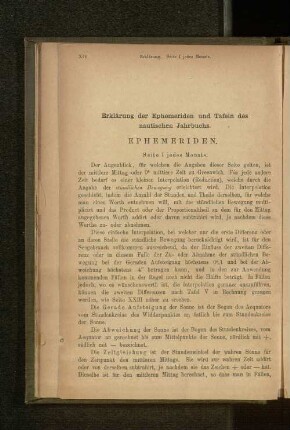 Ephemeriden.