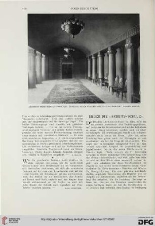 Ueber die "Arbeits-Schule"