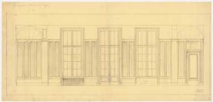 Gutshaus Mendelssohn-Bartholdy (Landhaus Hasenheide), Bernau Umbau: Wandansichten des Speisesaales zur Loggia hin