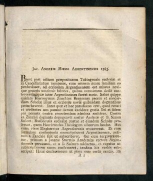 3-23, Jac. Andreä Missio...