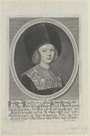Bildnis der Anna Maria Wincklerin