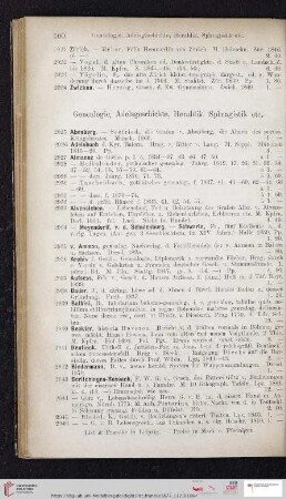 Genealogie, Adelsgeschichte, Heraldik, Sphragistik etc. (Nr. 2925 - 3149)
