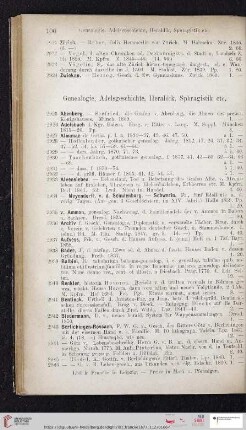 Genealogie, Adelsgeschichte, Heraldik, Sphragistik etc. (Nr. 2925 - 3149)