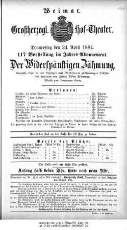 Der Widerspänstigen Zähmung