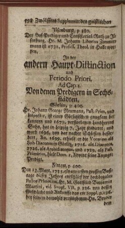 In der andern Haupt- Distinction.