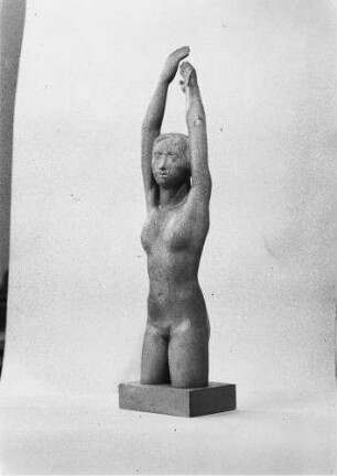 Mädchentorso : Mädchentorso. Holz, geschnitzt (vor 1960; W. Arnold)