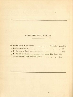 I.-Statistical series