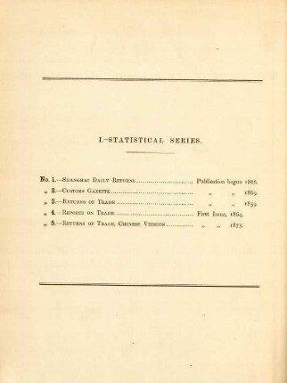I.-Statistical series