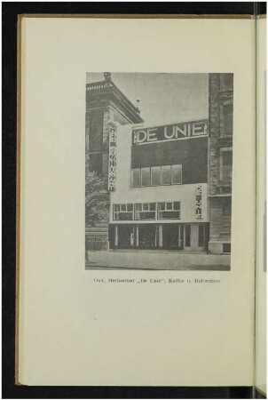 Restaurant "De Unie", Kaffee in Rotterdam
