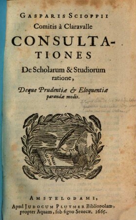 Consultationes de scholarum et studiorum ratione