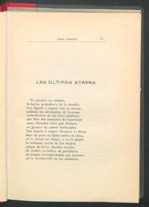 Las últimas etapas