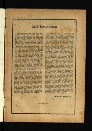 Dos palabras
