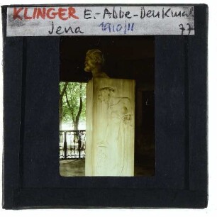 Jena, Büste Ernst Abbe,Jena, Ernst-Abbe-Denkmal