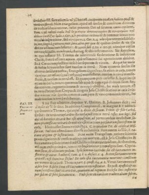 Cap. IIX. Unitas testium trium.