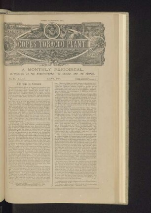 Cope's Tobacco Plant. No. 48. - Vol. I. March, 1874.