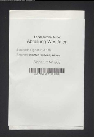 Abgaben an die Thomas-Memorie.