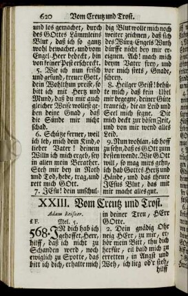 XXIII. Vom Creutz und Trost.