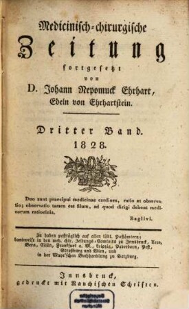 Medicinisch-chirurgische Zeitung. 1828, 3
