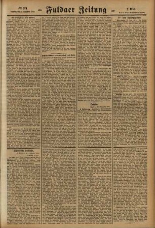 Zweite Ausgabe vom Samstag, den 27. November 1915.