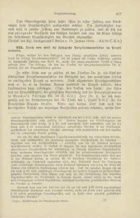 [II. Prozeßvertreter und Prozeßparteien]