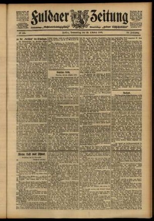 Ausgabe vom Donnerstag, den 25. Oktober 1906.