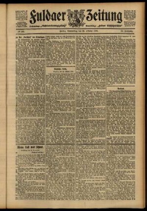 Ausgabe vom Donnerstag, den 25. Oktober 1906.