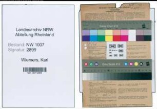 Entnazifizierung Karl Wiemers , geb. 27.04.1907 (Schlosser)