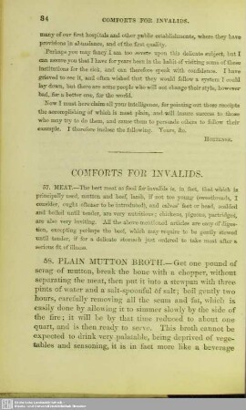 Comforts for Invalids