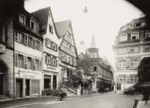 Bad Kissingen, Markt : Bad Kissingen. Markt. Nordwestliche Ecke mit Karch´s Weinstube. Unterer Markt 9. und Hotel Wittelsbach. Markt 1