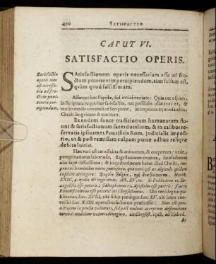 Caput VI. Satisfactio Operis.