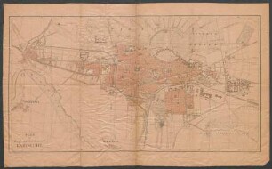 Plan der Haupt- und Residenzstadt Karlsruhe