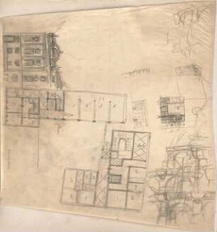 Hildebrand, Adolf von; München; Preußische Gesandtschaft und Schackgalerie, Neubau - Perspektive, Details