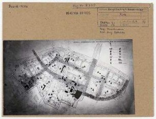 Berlin - Städtebauliche Neugestaltung des Neanderviertels (zwischen Köpenicker Straße und Sektorengrenze). Berlin, Mitte, Neanderviertel/Köpenicker Straße/Prinzenstraße (seit 1960 Heinrich-Heine-Straße)/Neanderstraße (seit 1960 Heinrich-Heine-Straße)/Annenstraße/Dresdener Straße/Schmidstraße/Neue Jakobstraße/Melchiorstraße/Michaelkirchstraße/Engelbecken/Engeldamm