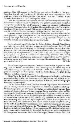 Brügmann, Klaus-Dieter ; Dreibrodt, Margarete ; Meyer, Hans-Joachim u.a. :: Die anderen, Widerstand und Verfolgung in Harburg und Wilhelmsburg, Zeugnisse und Berichte 1933 - 1945 : Hamburg, Vereinigung der Verfolgten des Naziregimes - Bund der Antifaschisten e.V., 1980
