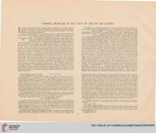 Homeric problems in the light of Cretan discoveries