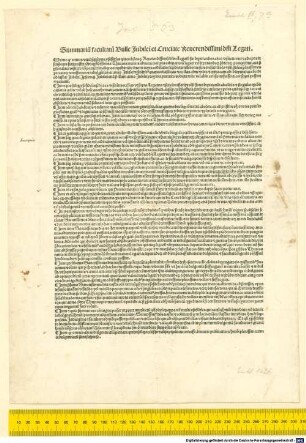 Summarium facultatum bullae iubilaei et cruciatae