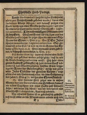 II. [Statuam mercurialem, Eine Feldseulen.]