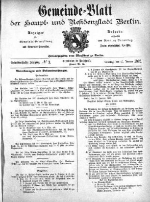 1892,3: No. 3, 17. Januar 1892