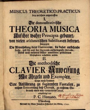 Musicus theoretico-practicus