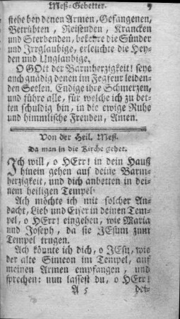 Meß-Gebetter.