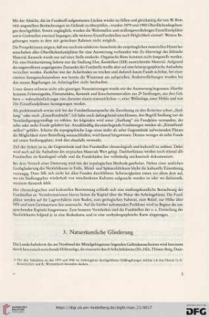 3. Naturräumliche Gliederung