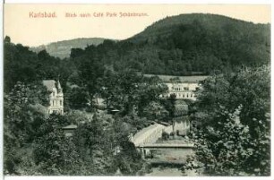 Karlsbad. Blick nach Café Park Schönbrunn